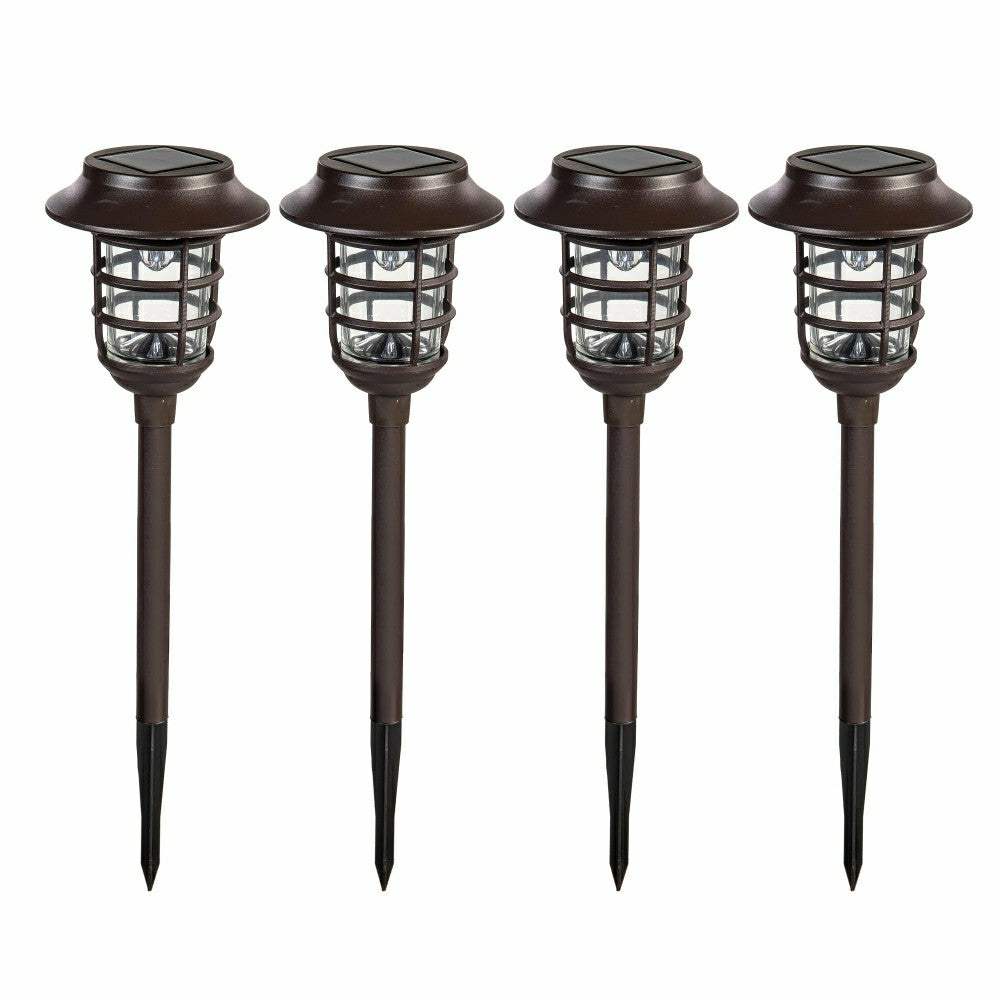 Bronze Solar Pathway Light Set of 4 | Plow & Hearth