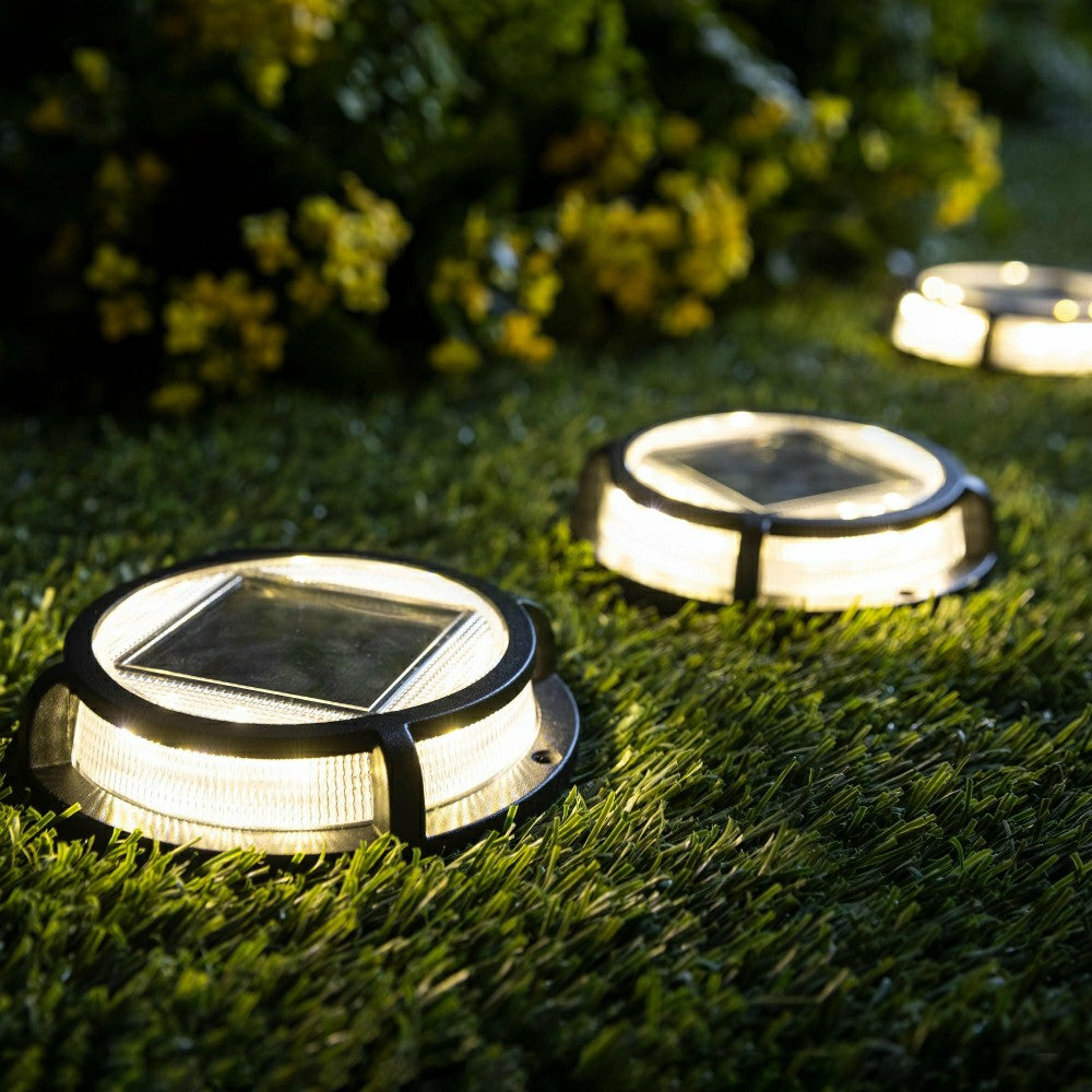 Solar Ground Pathway Lights, Set of 3 | Plow & Hearth