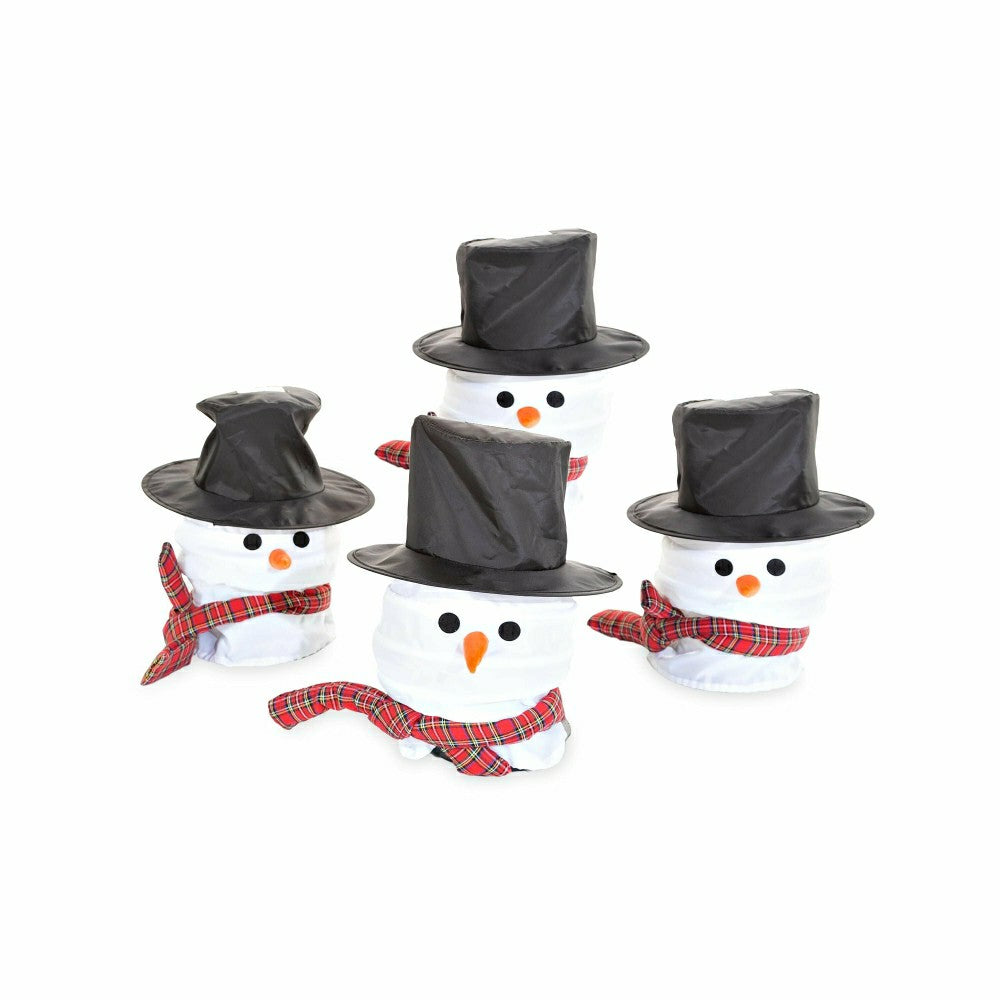 Snowman Path Light Covers, Set of 4 | Plow & Hearth