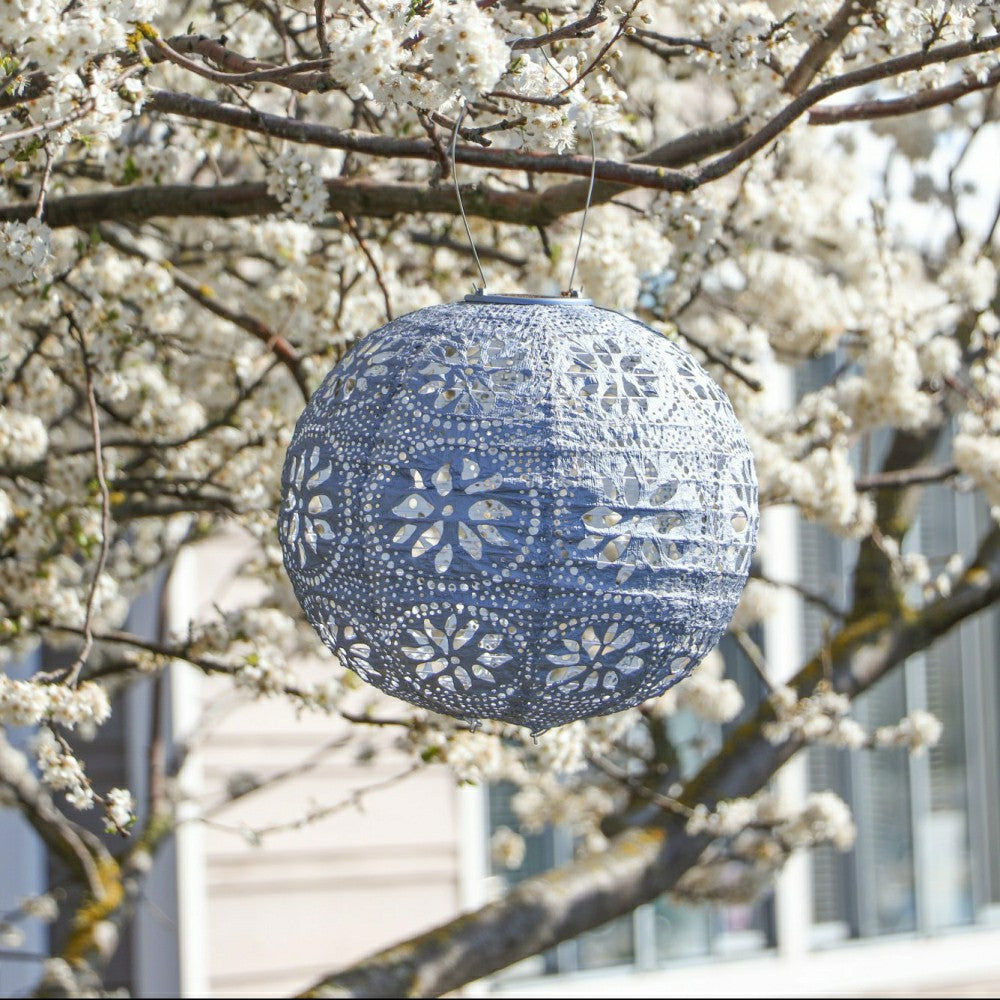 Soji Stella - Boho Globe - 12" Solar Lantern | Plow & Hearth