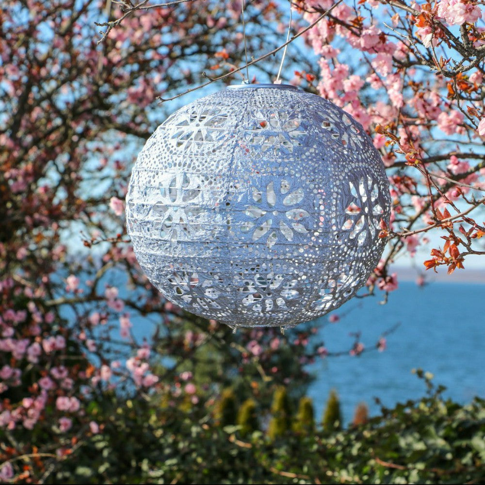 Soji Stella - Boho Globe - 12" Solar Lantern | Plow & Hearth