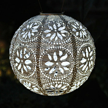 Soji Stella - Boho Globe - 12" Solar Lantern | Plow & Hearth