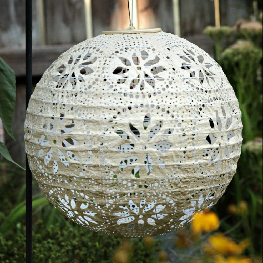 Soji Stella - Boho Globe - 12" Solar Lantern | Plow & Hearth