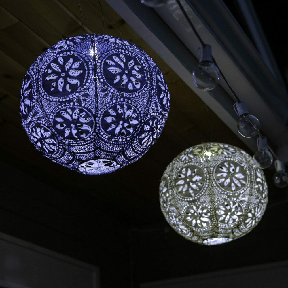Soji Stella - Boho Globe - 12" Solar Lantern | Plow & Hearth