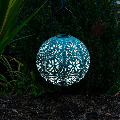 Soji Stella - Boho Globe - 12" Solar Lantern | Plow & Hearth