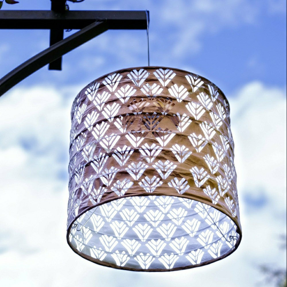 Soji Stella - Drum - 8" Solar Lantern | Plow & Hearth