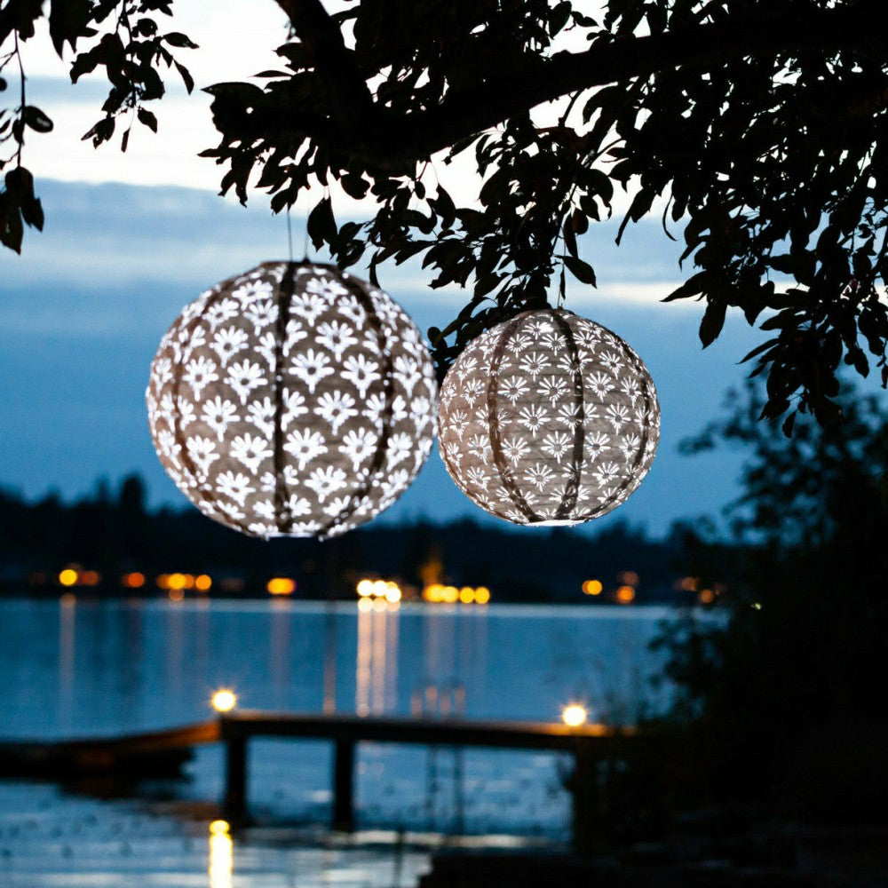 Soji Stella - Deco Globe - 12" Solar Lantern | Plow & Hearth