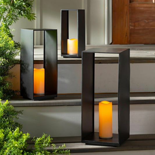 20" Candle Lantern with LED Light | Plow & Hearth