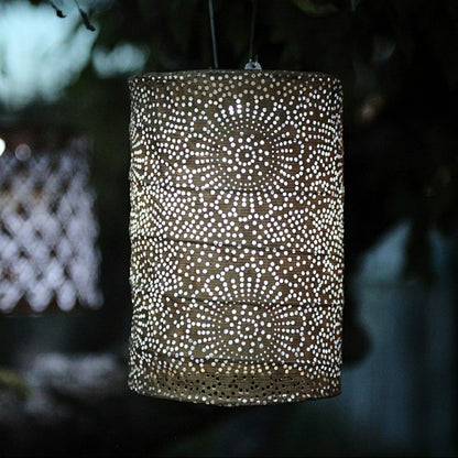 Soji Stella - Cylinder - 7.5" Solar Lantern | Plow & Hearth