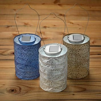 Soji Stella - Cylinder - 7.5" Solar Lantern | Plow & Hearth
