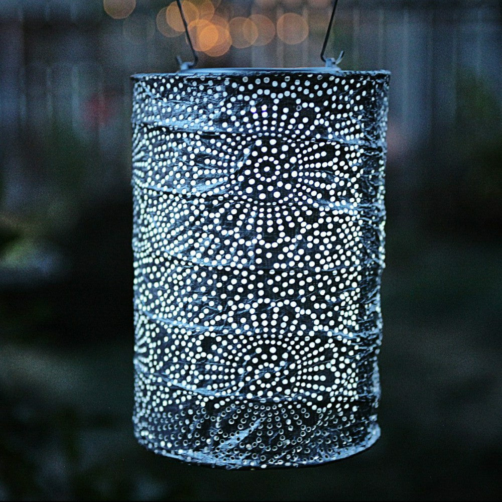 Soji Stella - Cylinder - 7.5" Solar Lantern | Plow & Hearth
