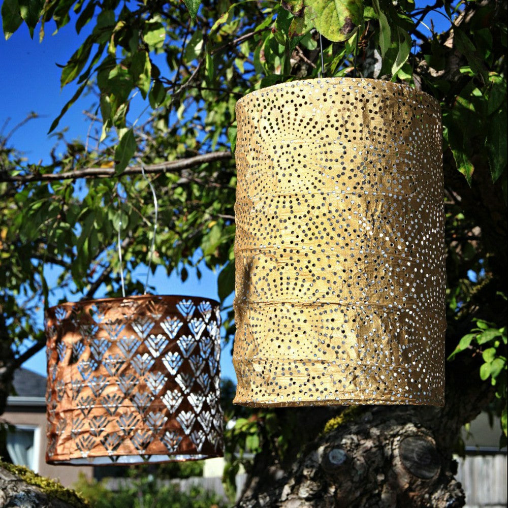 Soji Stella - Cylinder - 7.5" Solar Lantern | Plow & Hearth