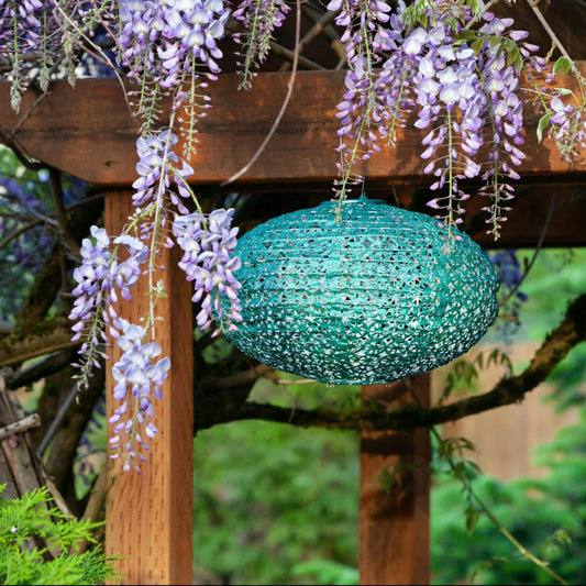 Soji Stella - Oval - 14" Solar Lantern | Plow & Hearth