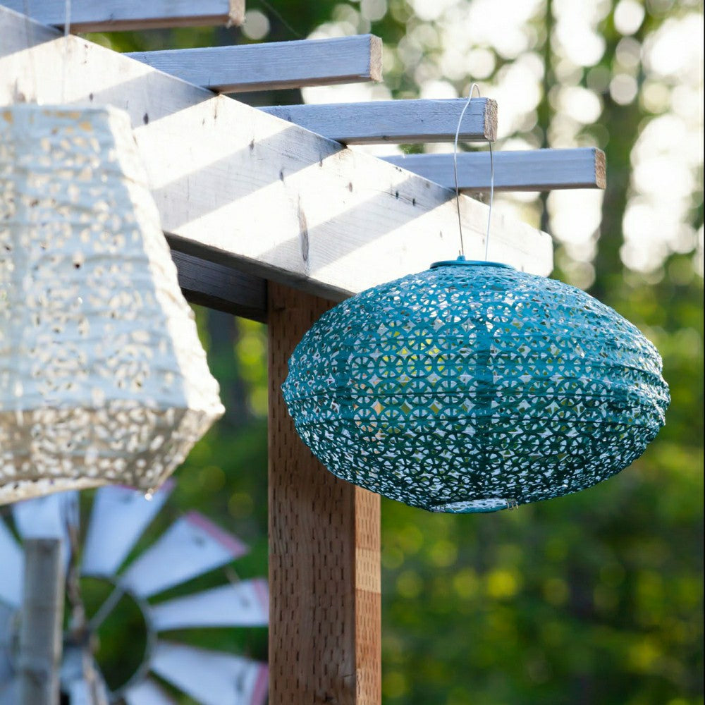Soji Stella - Oval - 14" Solar Lantern | Plow & Hearth