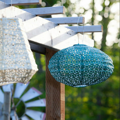 Soji Stella - Oval - 14" Solar Lantern | Plow & Hearth