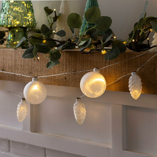 Globe Shaped Frosted String Light | Plow & Hearth