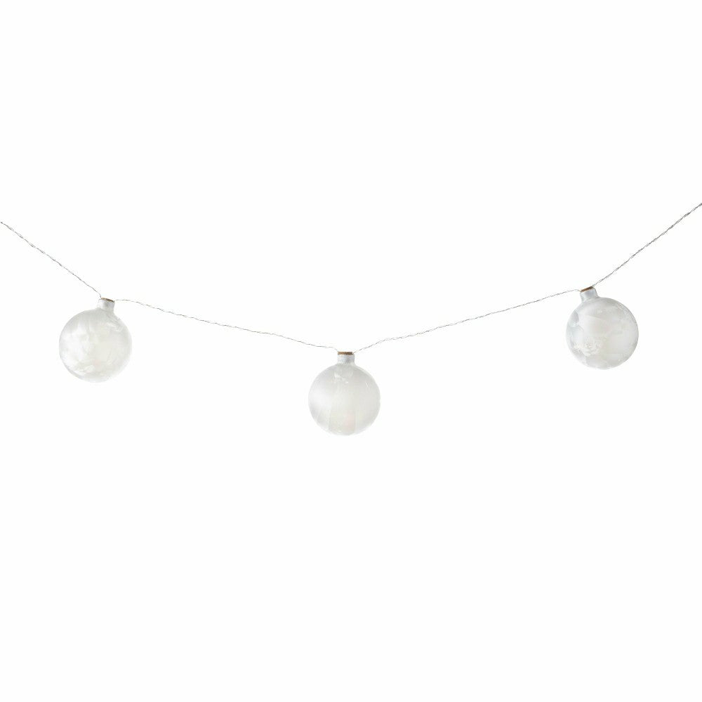 Globe Shaped Frosted String Light | Plow & Hearth