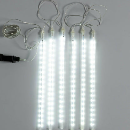 Indoor/Outdoor Electric Icicle Chasing Lights with Cool White LEDs | Plow & Hearth