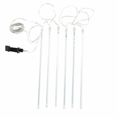 Indoor/Outdoor Electric Icicle Chasing Lights with Cool White LEDs | Plow & Hearth