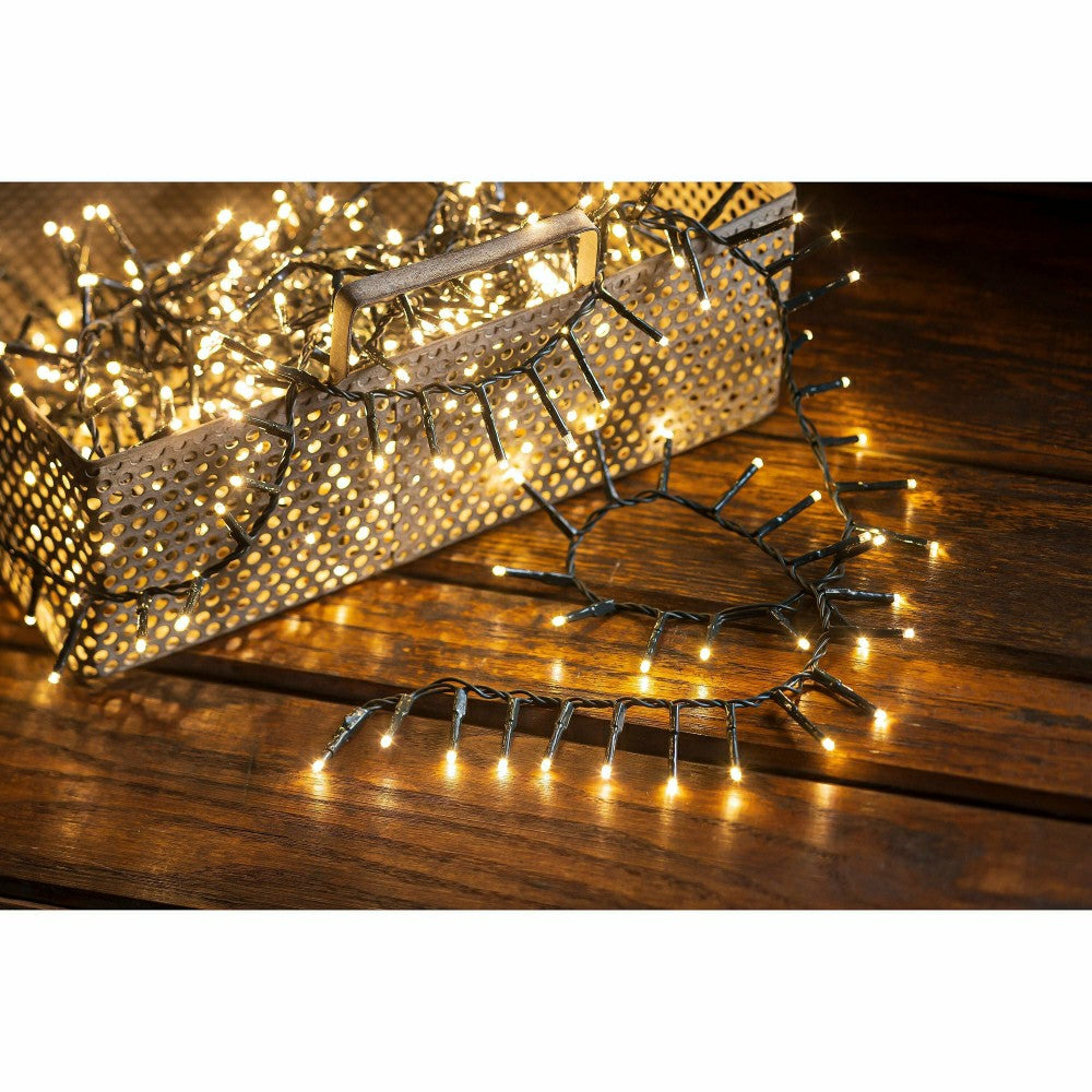 Indoor/Outdoor LED Compact String Lights in Warm White, 500 Lights, Wa | Plow & Hearth