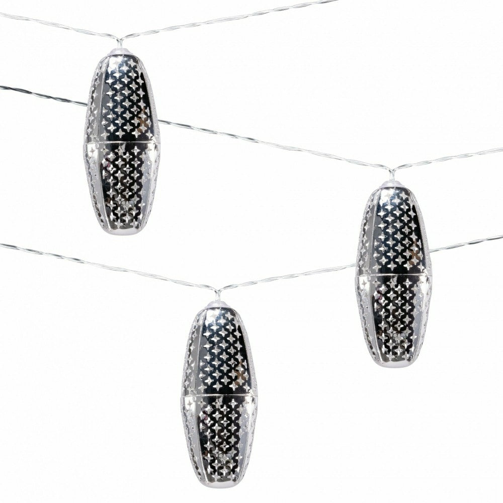 Metallic Marrakesh Star Solar String Lights | Plow & Hearth