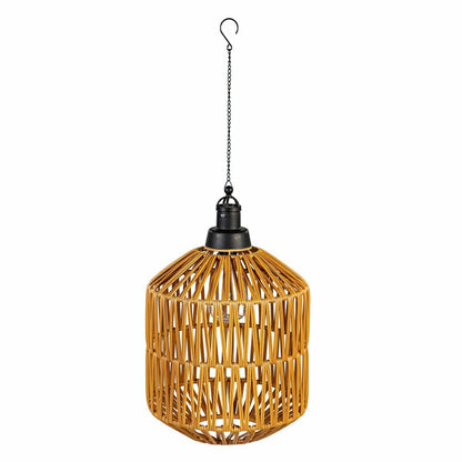 Woven Hanging Pendant Solar Lantern, Set of 2 | Plow & Hearth