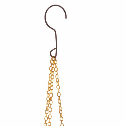 Golden Glass Hanging Solar Light | Plow & Hearth