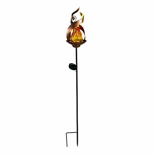 solar flame garden stake | Plow & Hearth