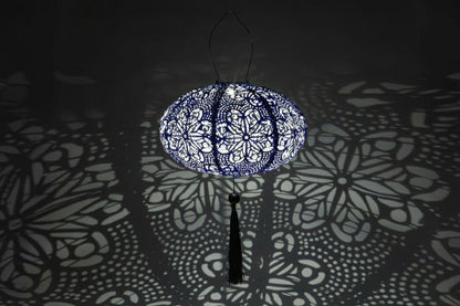 Soji Stella - Tassel Oval - 14" Solar Lantern | Plow & Hearth