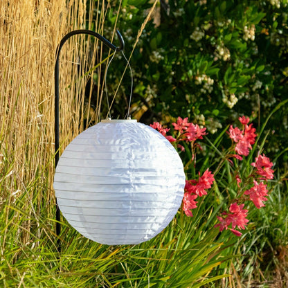 Soji Festival 12" Round Solar Lantern | Plow & Hearth