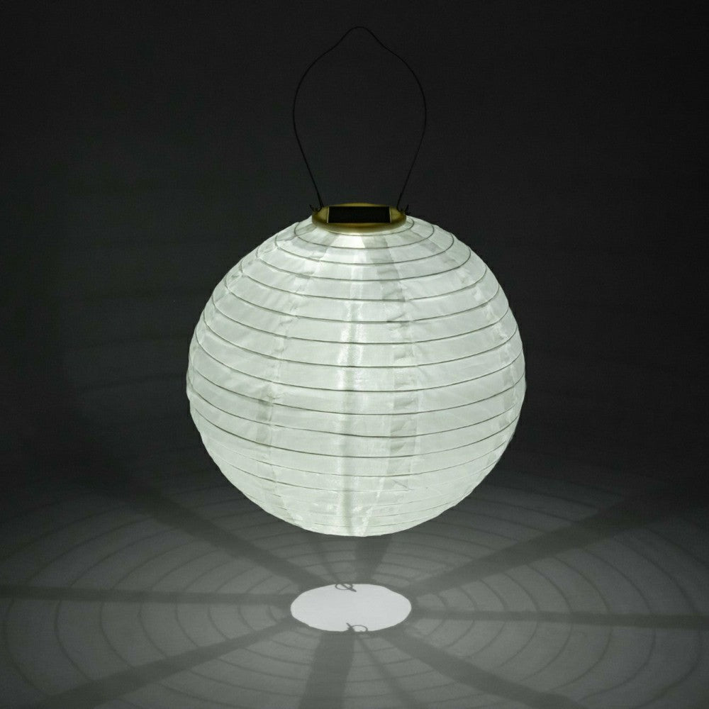 Soji Festival 12" Round Solar Lantern | Plow & Hearth