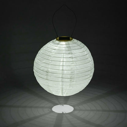 Soji Festival 12" Round Solar Lantern | Plow & Hearth