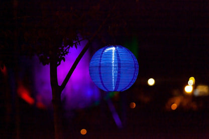Soji Festival 12" Round Solar Lantern | Plow & Hearth