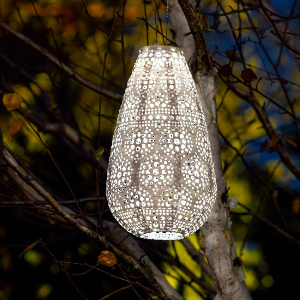Soji Stella - Teardrop Blossom - 14" Solar Lantern | Plow & Hearth