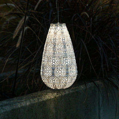 Soji Stella - Teardrop Blossom - 14" Solar Lantern | Plow & Hearth