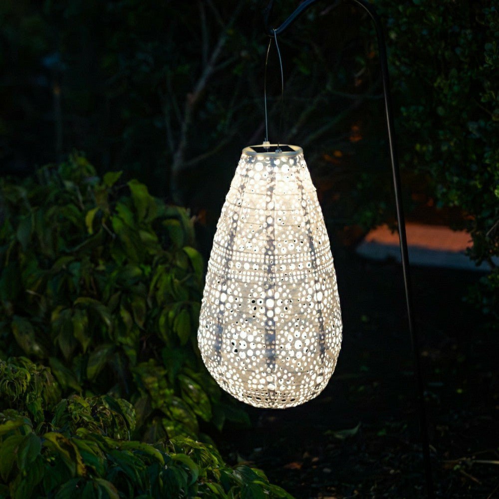 Soji Stella - Teardrop Blossom - 14" Solar Lantern | Plow & Hearth