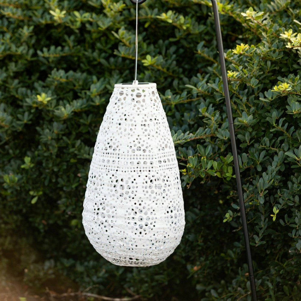 Soji Stella - Teardrop Blossom - 14" Solar Lantern | Plow & Hearth
