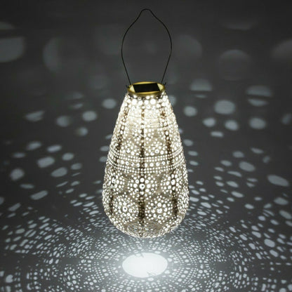 Soji Stella - Teardrop Blossom - 14" Solar Lantern | Plow & Hearth