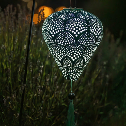 Soji Stella - Tassel Balloon - 10" Solar Lantern | Plow & Hearth