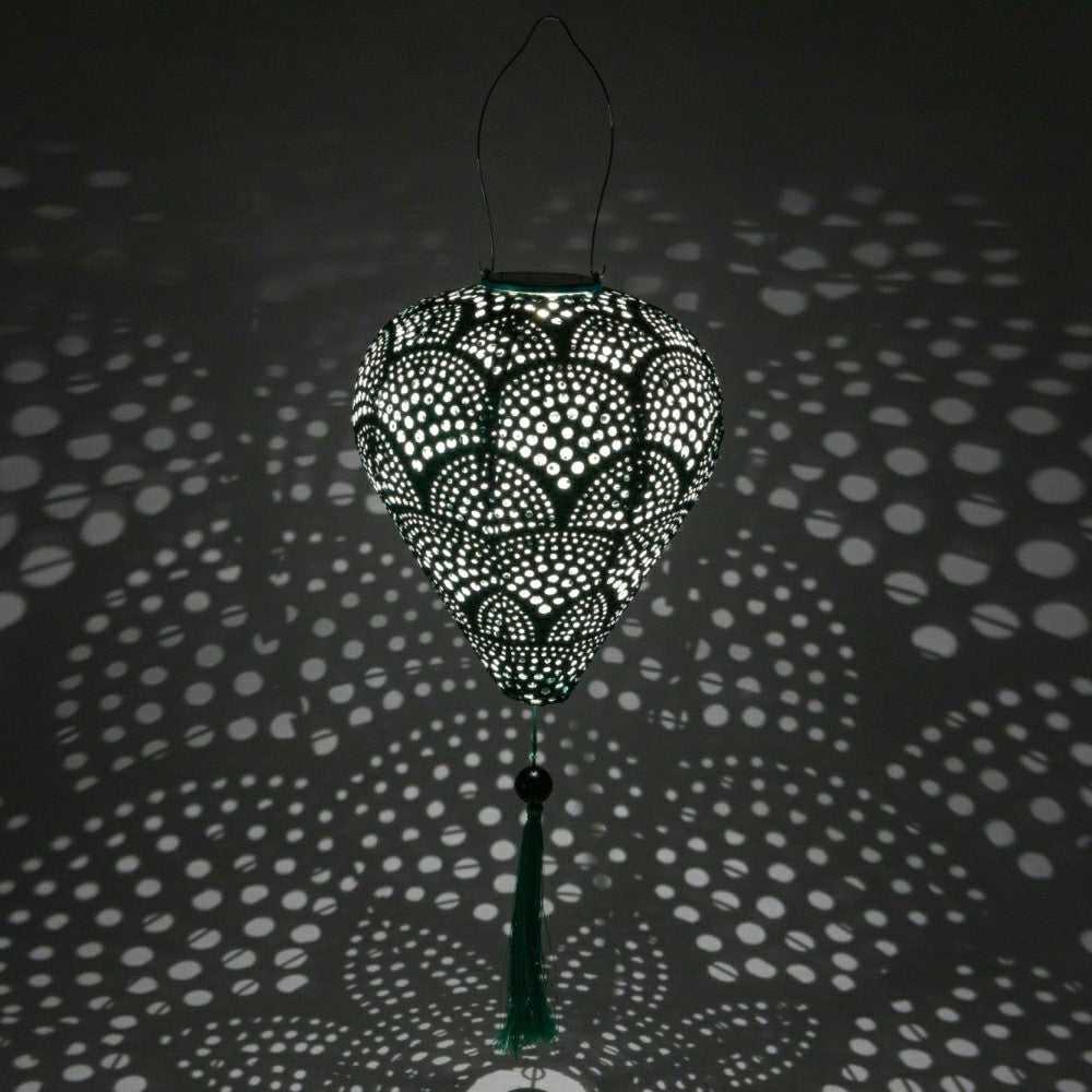 Soji Stella - Tassel Balloon - 10" Solar Lantern | Plow & Hearth
