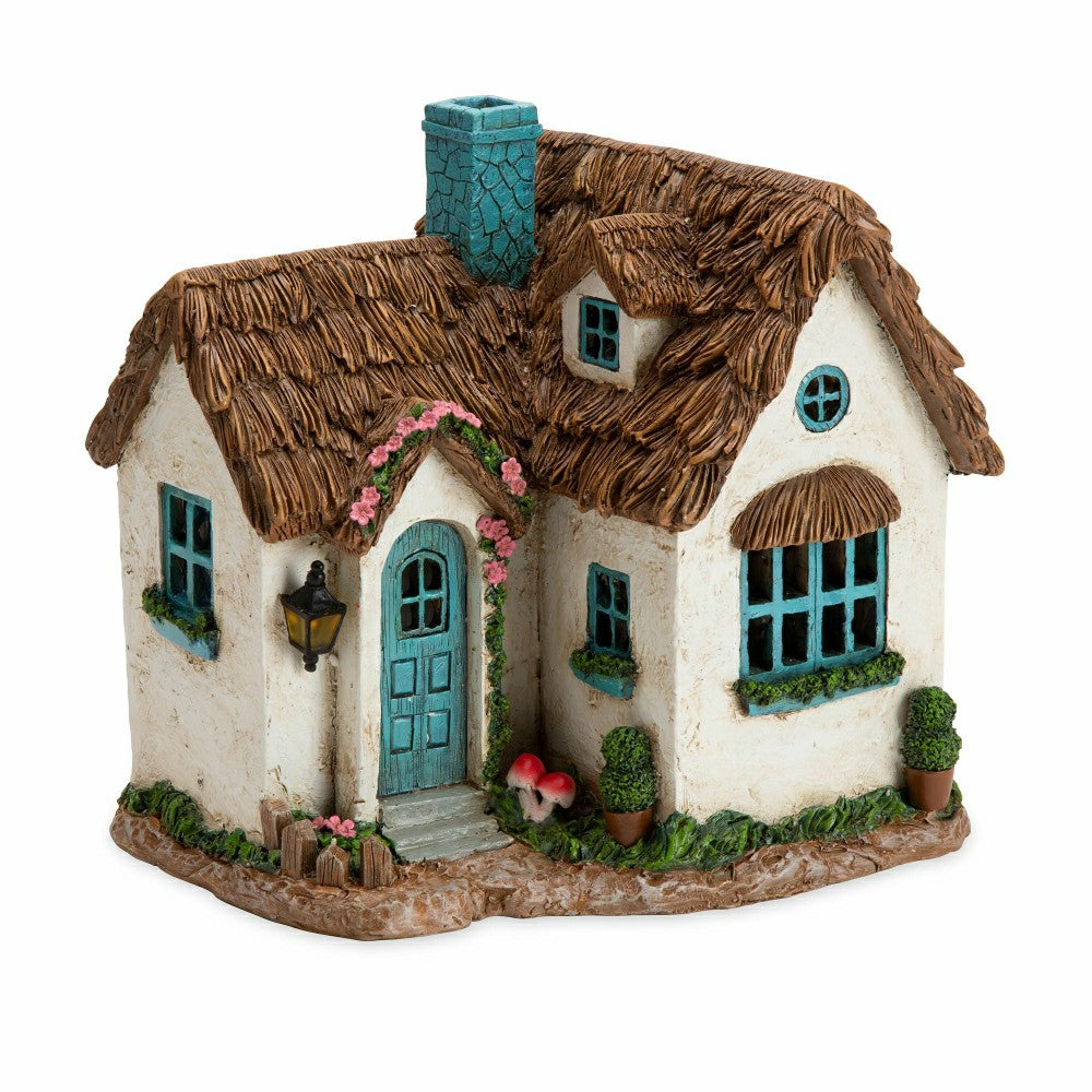 Miniature Fairy Garden Solar English Cottage House | Plow & Hearth