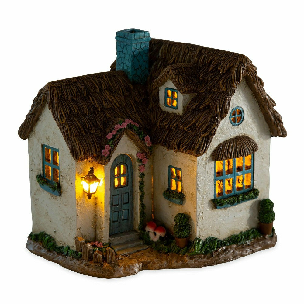 Miniature Fairy Garden Solar English Cottage House | Plow & Hearth