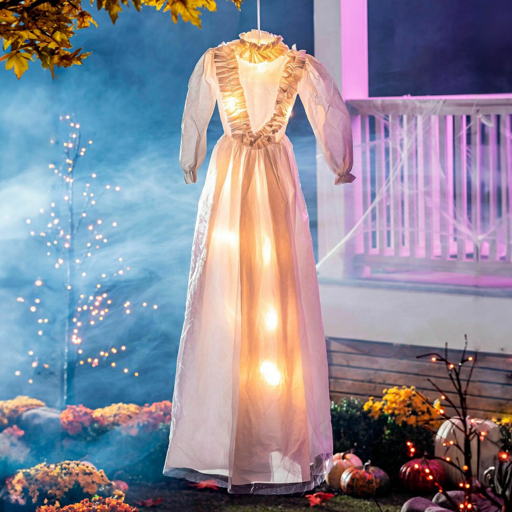 Lighted Hanging Ghostly Dress | Plow & Hearth