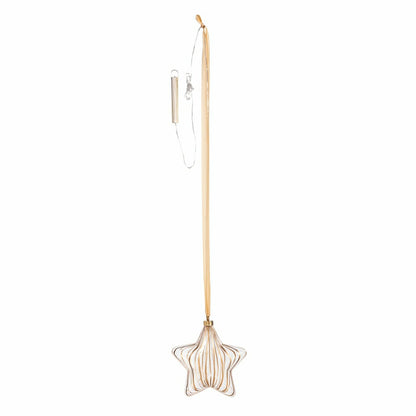 Micro LED Silver Star Indoor Outdoor Decorative Hanging Light, Warm Wh | Plow & Hearth