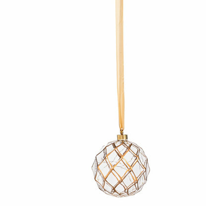 Micro LED Silver Ball Indoor Outdoor Decorative Hanging Light, Warm Wh | Plow & Hearth