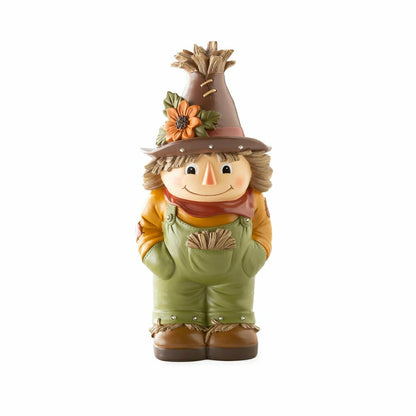 Indoor/Outdoor Lighted Scarecrow Shorty Statue | Plow & Hearth