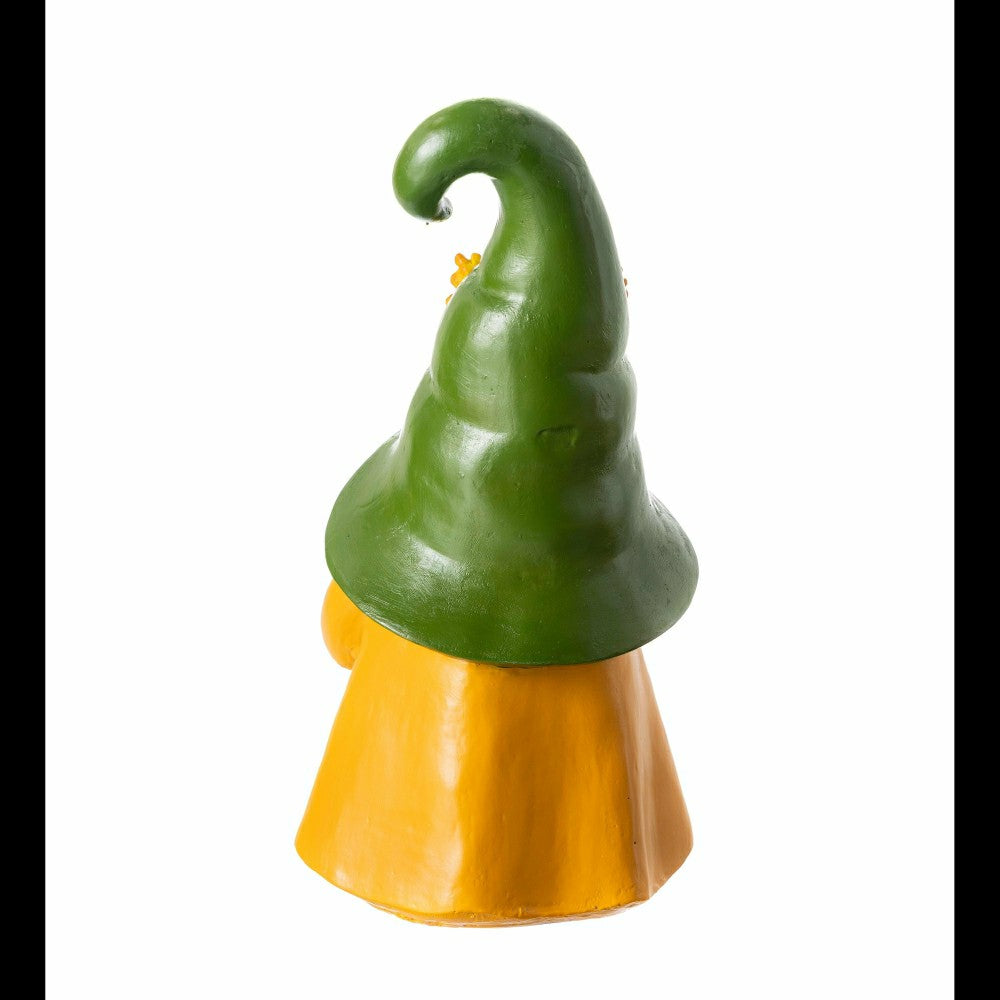 12.5" Harvest Girl Lighted Gnome Statuary | Plow & Hearth