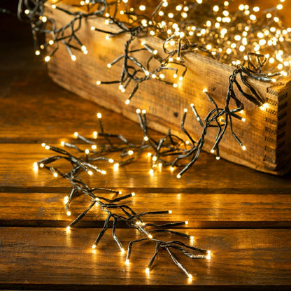 78" Outdoor LED Cascade Lights with Warm White Lights | Plow & Hearth