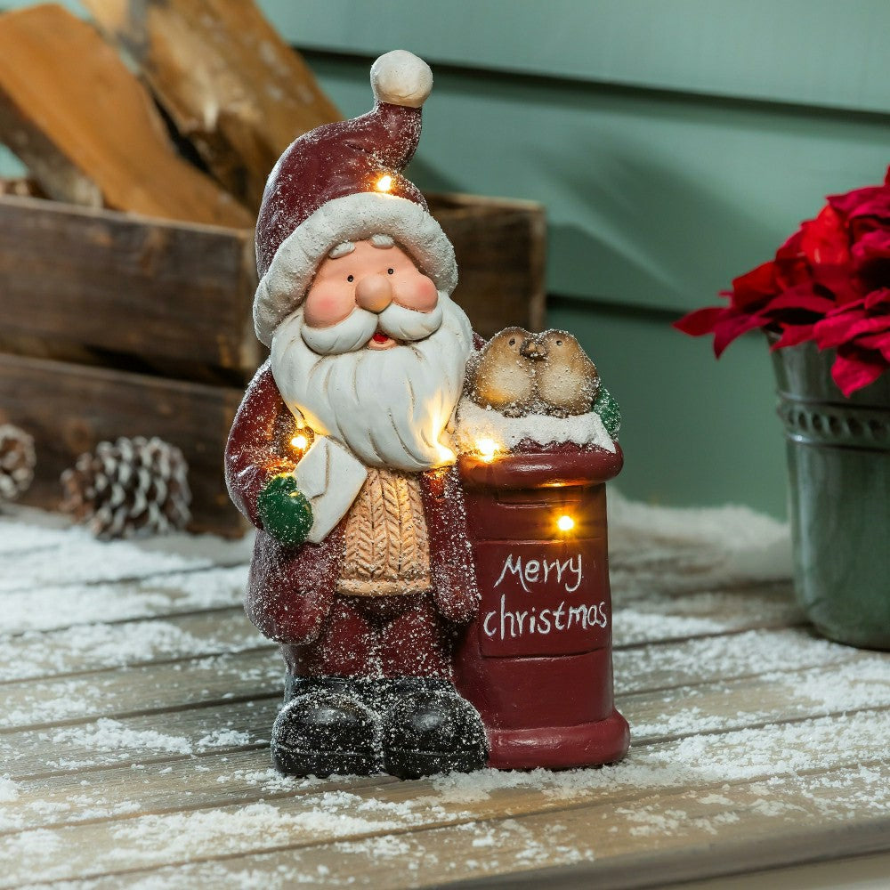 Woodland Storybook Letters to Santa LED Garden Statue | Plow & Hearth