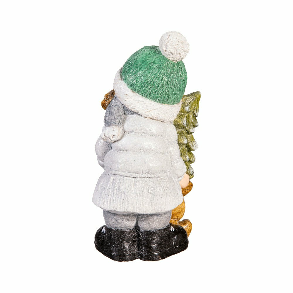 LED Holiday Children Garden Statues, Set of 2 | Plow & Hearth